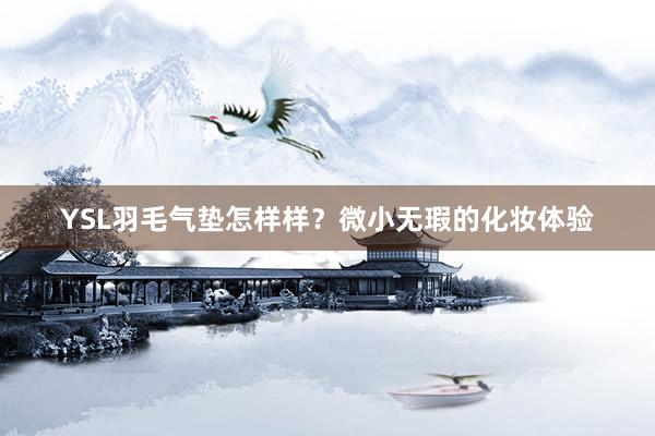 YSL羽毛气垫怎样样？微小无瑕的化妆体验